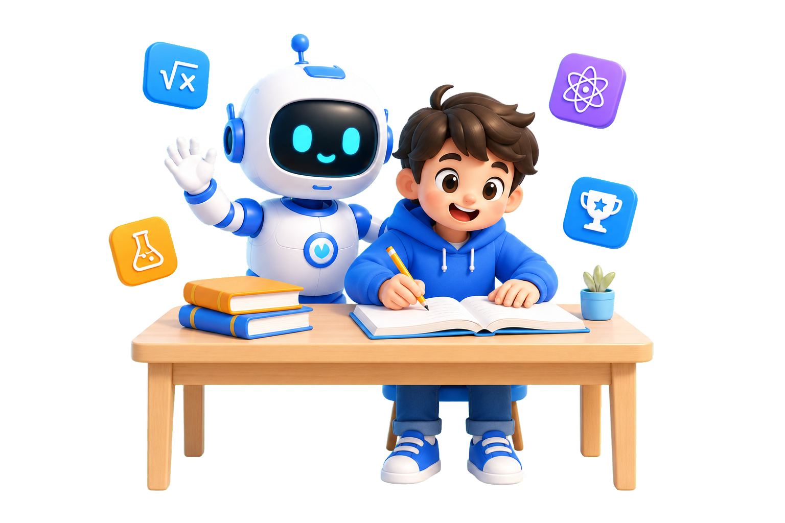 AI 学习助手和学生